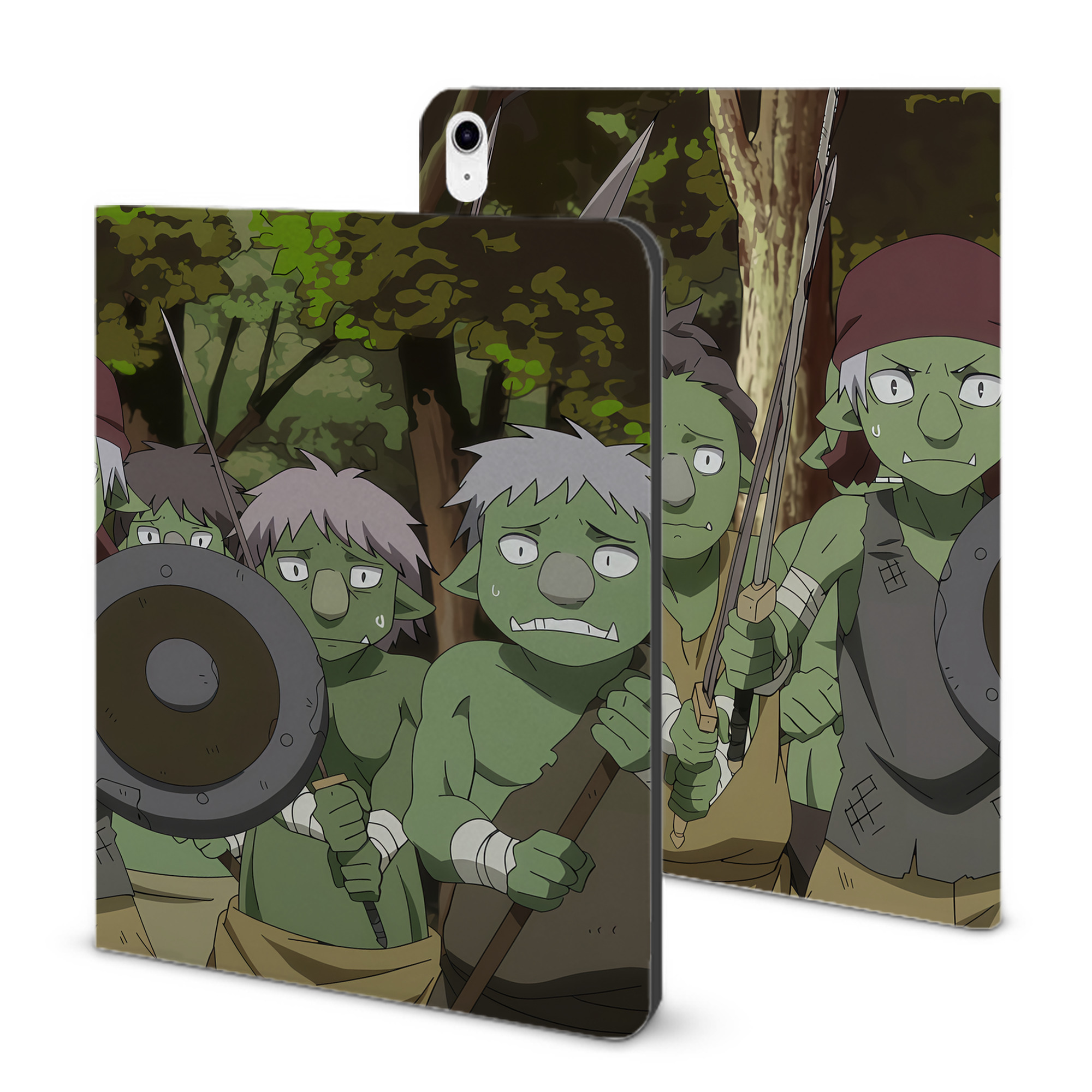 （画像用） 転スラ Regarding Reincarnated to Slime IPad ケース ブック型 PUレザー TPU 耐衝撃 軽量 薄型 ペン収納なし 全面保護 IPad 各モデル対応